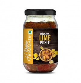 Dabur Khatta Lime Pickle   Glass Jar  400 grams